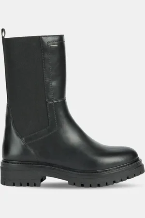 Geox Chelsea Boots en Cuir Iridea noires