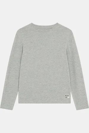 Galeries Lafayette T-Shirt en Coton bio Felipe manches longues chiné