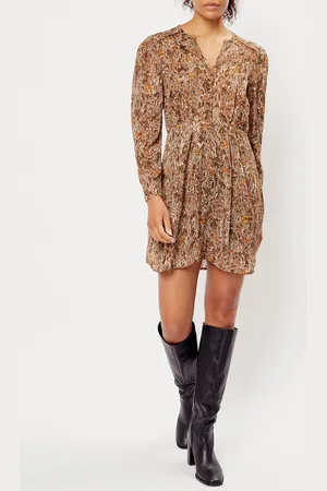 See u soon Robe imprimée Alexa rose/marron