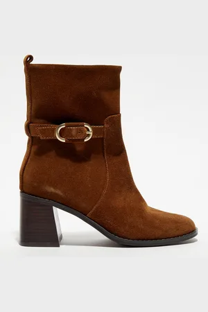 Galeries Lafayette Bottines talon avec boucle - Talon 7 cm