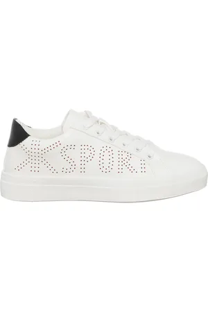 LORETTA Sneakers Sofia blanc/noir - Plateforme 2.5 cm