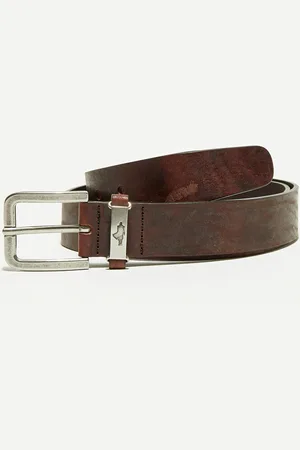 Country Classics by MCS Ceinture en Cuir métal gravé