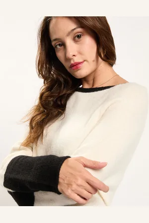 Lauren Vidal Pull Léa écru/noir