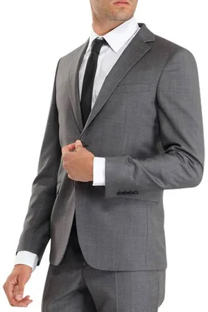 Comptoir GL Veste de Costume 100% Laine Joom grise