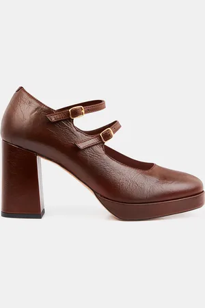 Galeries Lafayette Babies en Cuir plateforme - Talon 8 cm