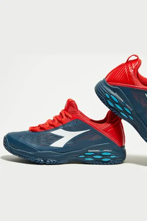 Diadora Sneakers tennis Speed bleu/rouge