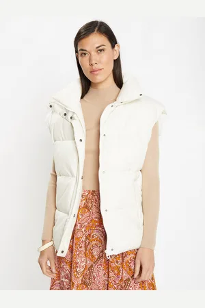 Galeries Lafayette Doudoune sans manches Montana Puffy écrue