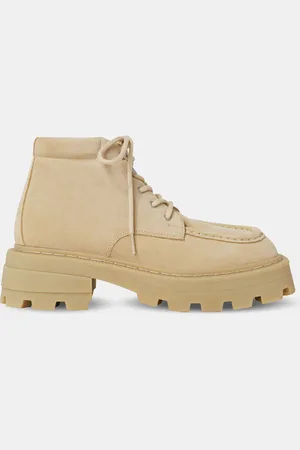 Eytys Bottines en Velours de Cuir Tribeca beiges