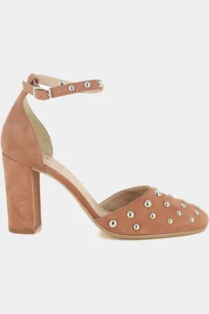 Jonak Babies en Velours de Cuir Siete roses - Talon 9 cm