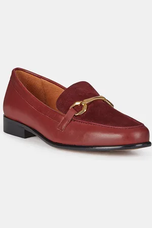 Galeries Lafayette Mocassins bi-matières en Cuir à mors