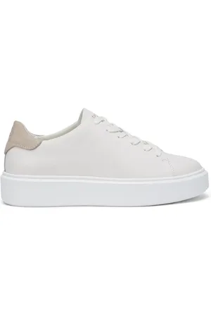 Marc O’ Polo Sneakers en Cuir à Semelle Epaisse écrues
