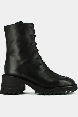 Jonak Boots en Cuir Dovila noires - Talon 6.5 cm