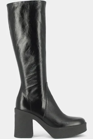 Jonak Bottes en Cuir Dricia noires - Talon 9.5 cm