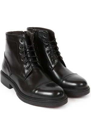 FRANK DANIEL Boots en Cuir Nancy noires