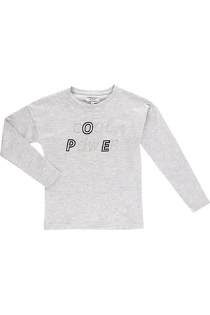 Galeries Lafayette T-Shirt en Coton Vermeil manches longues gris