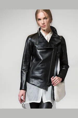 AMERICO VESPUCCI Veste 100% Cuir noire