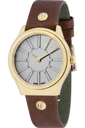 BALDININI Montre Femme en Cuir & cristaux Swarovski Adria marron