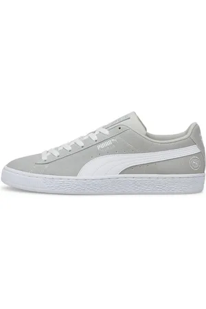 PUMA Baskets en Velours de Cuir Re:Style grises