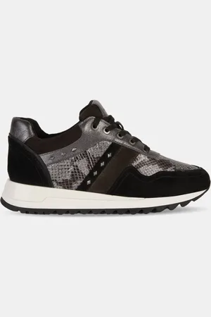 Geox Baskets en Cuir running Tabelya gris/