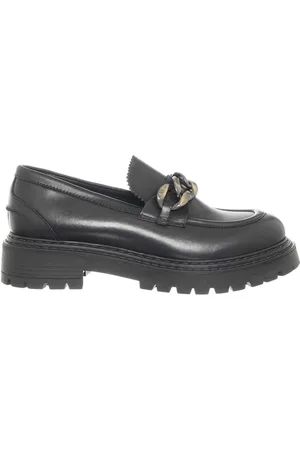 CAFèNOIR Mocassins en Cuir Donna noirs