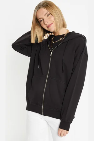Galeries Lafayette Sweat zippé en Coton bio Mathalie à capuche
