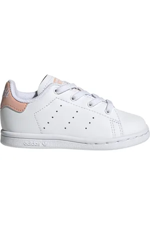 adidas Baskets en Cuir Stan Smith El I blanc/rose pâle