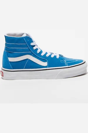 Vans Baskets en Velours de Cuir & Toile SK8-Hi bleues
