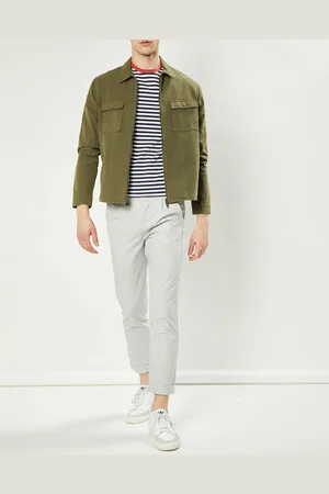 Harris Wilson Pantalon Vitalien micro rayures blanc/bleu