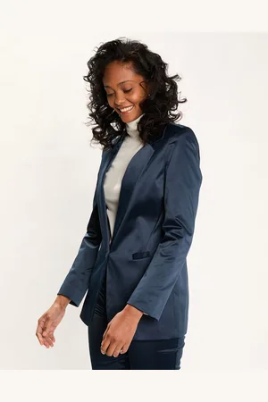 Lauren Vidal Veste de costume en Satin Moon