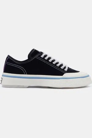 Eytys Baskets en Velours de Cuir Laguna blanc/