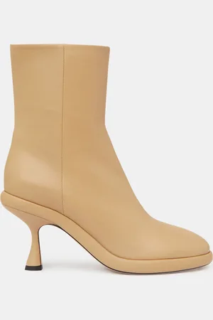 Wandler Bottines en Cuir June beiges - Talon 8 cm
