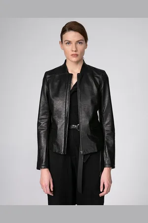 AMERICO VESPUCCI Veste 100% Cuir noire