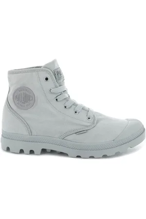 Palladium Boots en Toile Pampa Hi grises