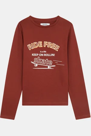 Galeries Lafayette T-Shirt Skate imprimé bordeaux