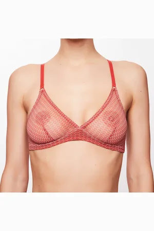 DNUD Soutien-Gorge Triangle sans armatures Madrid imprimé brique/écru