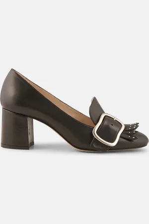 Minelli Trotters en Cuir Lili noirs - Talon 6 cm