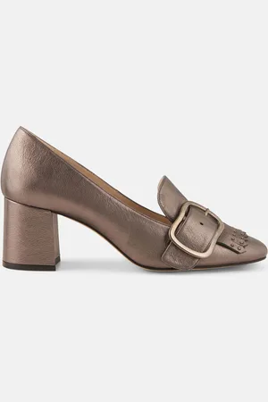 Minelli Trotters en Cuir verni Lili étain - Talon 6 cm