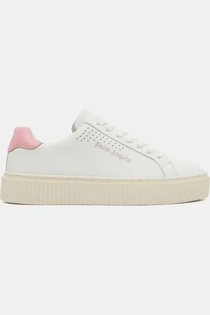 Palm Angels Baskets en Cuir Palm 1 blanc/rose