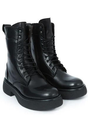 FRANK DANIEL Boots en Cuir Romy noires