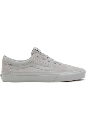 Vans Baskets en Velours de Cuir SK8-Low grises