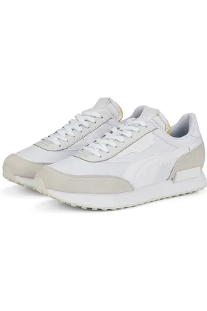 PUMA Baskets en Cuir & Velours de Cuir Future Rider Play blanches