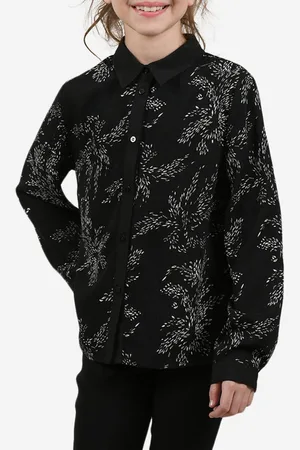 Molly Bracken Chemise imprimé graphiques noire