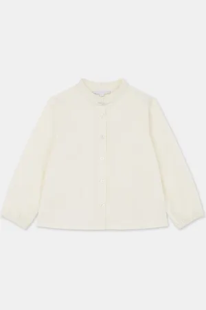 Cadet Rousselle Blouse en Twill de coton bio Pomme écrue