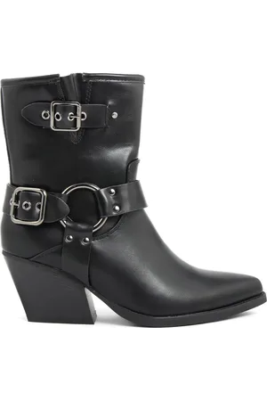 BLUETAG Boots Aurélie noires-Talon 7 cm