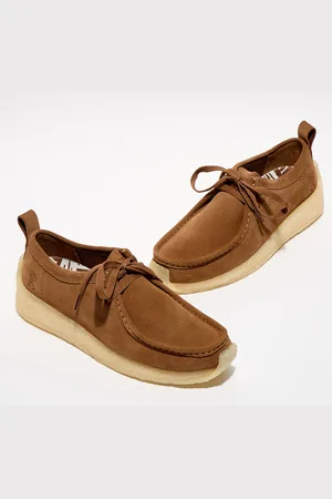 Clarks Derbies en Velours de Cuir Rossendale