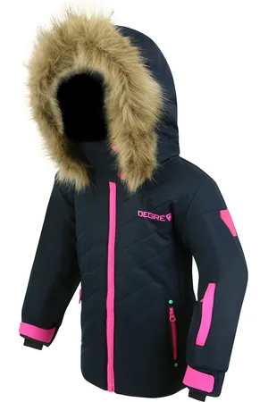 Degre 7 Veste de ski Pingouin col fausse fourrure