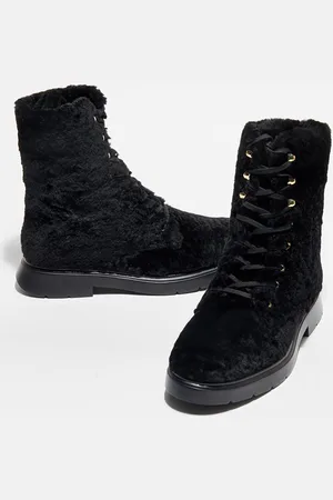 Stuart Weitzman Boots en Peau de Mouton McKenzee Chill noires