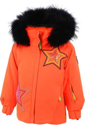 Degre 7 Veste de Ski Etoile col fausse fourrure