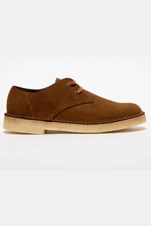 Clarks Derbies en Velours de Cuir Desert Khan