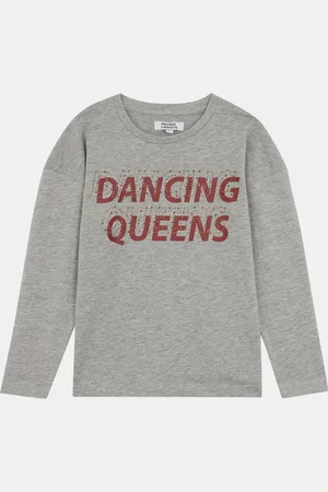 Galeries Lafayette T-Shirt en Coton Umberto manches longues gris
